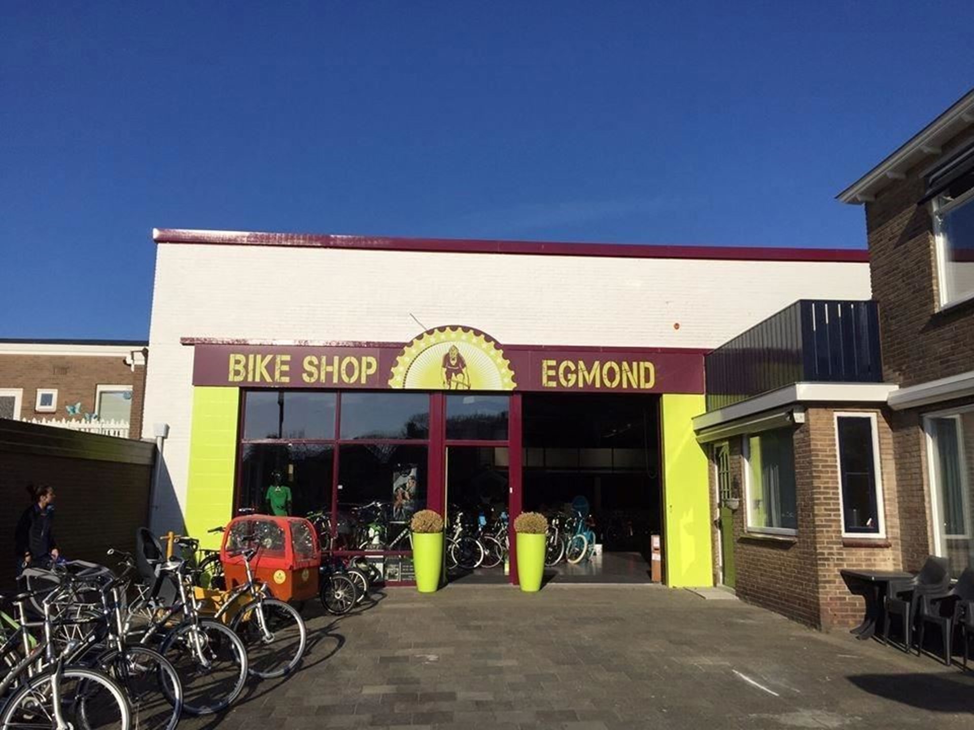 VVV Informatiepunt en fietsverhuur Bikeshop Egmond banner